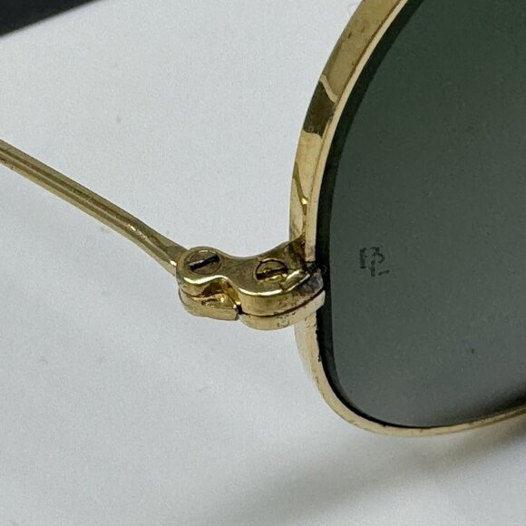 Ray Ban Bausch & Lomb Large 62-12 Aviator Vintage B+L Sunglasses w/Case US Made - Picture 8 of 10
